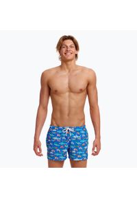 FUNKY TRUNKS - Szorty kąpielowe męskie Funky Trunks Shorty Shorts Short. Kolor: niebieski