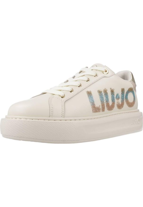 Liu Jo - Kapcie LIU-JO KYLIE 22 Beżowy. Kolor: beżowy. Materiał: syntetyk, skóra. Styl: sportowy