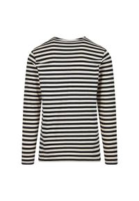 Urban Classics - T-shirt Męski W Paski Standardowy Z Długim Rękawem. Kolor: brązowy, zielony, wielokolorowy. Długość rękawa: długi rękaw. Długość: długie. Wzór: paski. Sport: turystyka piesza