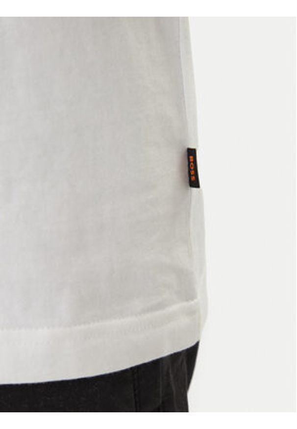 BOSS T-Shirt Dobermann 50558965 Biały Regular Fit. Kolor: biały. Materiał: bawełna