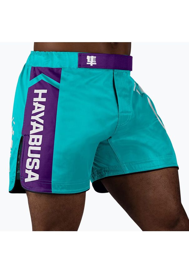 HAYABUSA - Spodenki treningowe męskie Hayabusa Icon Mid-Thigh MMA. Kolor: niebieski