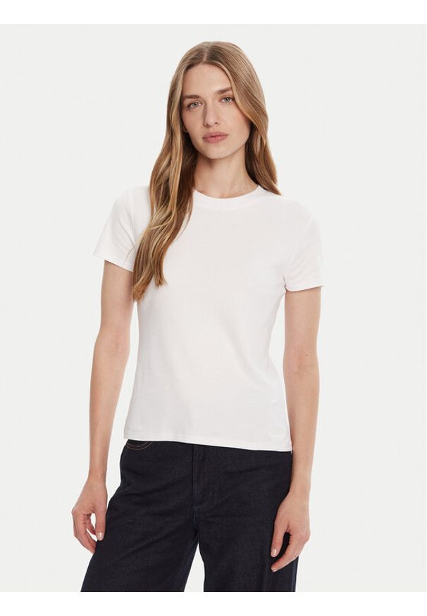 Calvin Klein T-Shirt LV044C216G Biały Regular Fit. Kolor: biały. Materiał: bawełna