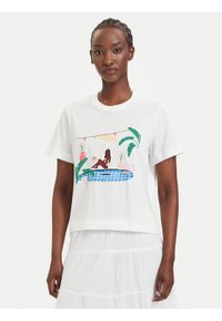 Vero Moda T-Shirt Emily 10344804 Biały Regular Fit. Kolor: biały. Materiał: bawełna #1