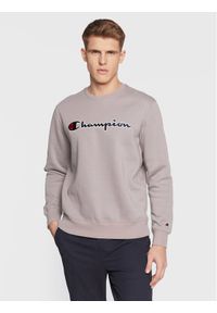 Champion Bluza Embroided Script Logo 217859 Fioletowy Regular Fit. Kolor: fioletowy. Materiał: syntetyk