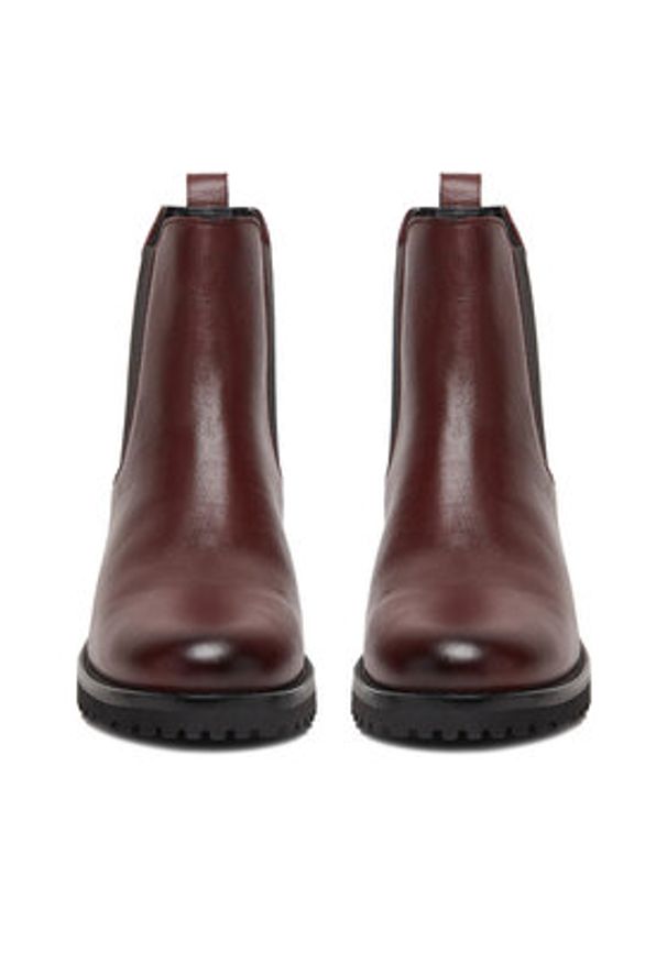 Lasocki Botki CEO-WI23-TR24-02 Bordowy. Kolor: czerwony. Materiał: skóra