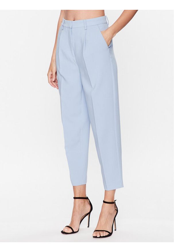 Bruuns Bazaar Spodnie materiałowe Cindy Dagny BBW2393 Niebieski Regular Fit. Kolor: niebieski. Materiał: materiał, syntetyk