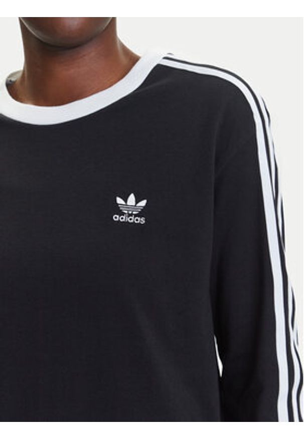 Adidas - adidas Bluzka adicolor 3-Stripes JC5774 Czarny Regular Fit. Kolor: czarny. Materiał: bawełna
