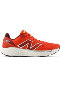 Buty męskie New Balance Fresh Foam X 880v14 M880R14 – czerwone. Okazja: na co dzień. Kolor: czerwony. Materiał: materiał, syntetyk, guma. Szerokość cholewki: normalna. Sport: fitness