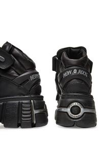 NEW ROCK Botki M-285C-S1 Czarny. Kolor: czarny. Materiał: skóra. Styl: rockowy #2