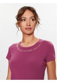 Liu Jo T-Shirt TF3295 J0088 Różowy Reglan Fit. Kolor: różowy. Materiał: bawełna