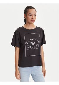 Emporio Armani Underwear T-Shirt EW000553 AF10887 UC001 Czarny Loose Fit. Kolor: czarny. Materiał: bawełna