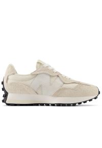 Buty New Balance U327WTH - beżowe. Okazja: na co dzień. Zapięcie: sznurówki. Kolor: beżowy. Materiał: guma, skóra, zamsz, prążkowany, materiał. Szerokość cholewki: normalna