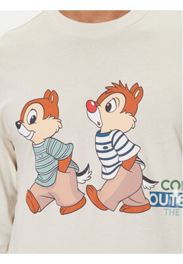 United Colors of Benetton - United Colors Of Benetton Piżama 30964P02Y Beżowy Regular Fit. Kolor: beżowy. Materiał: bawełna