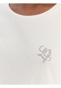 Liu Jo Sport T-Shirt TA6056 JS923 Écru Regular Fit. Materiał: bawełna. Styl: sportowy #4