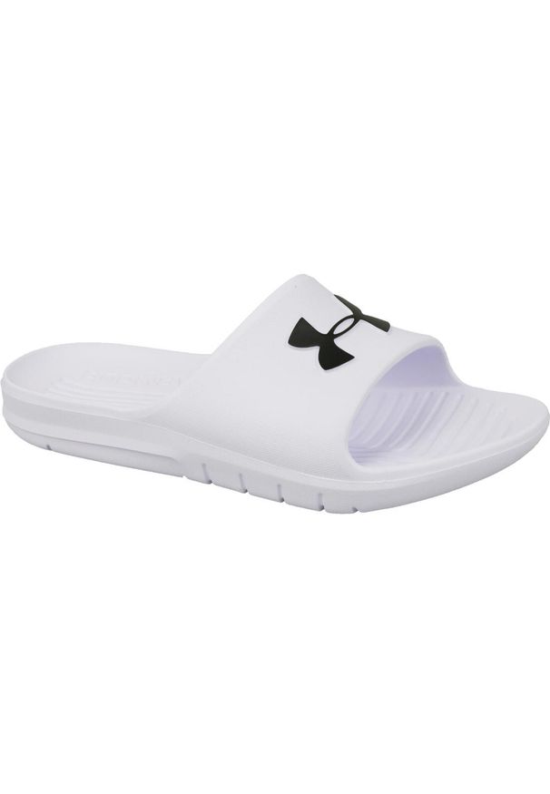 Klapki na basen Lifestyle Męskie Under Armour Core PTH SL. Kolor: biały. Materiał: materiał, syntetyk. Sport: pływanie