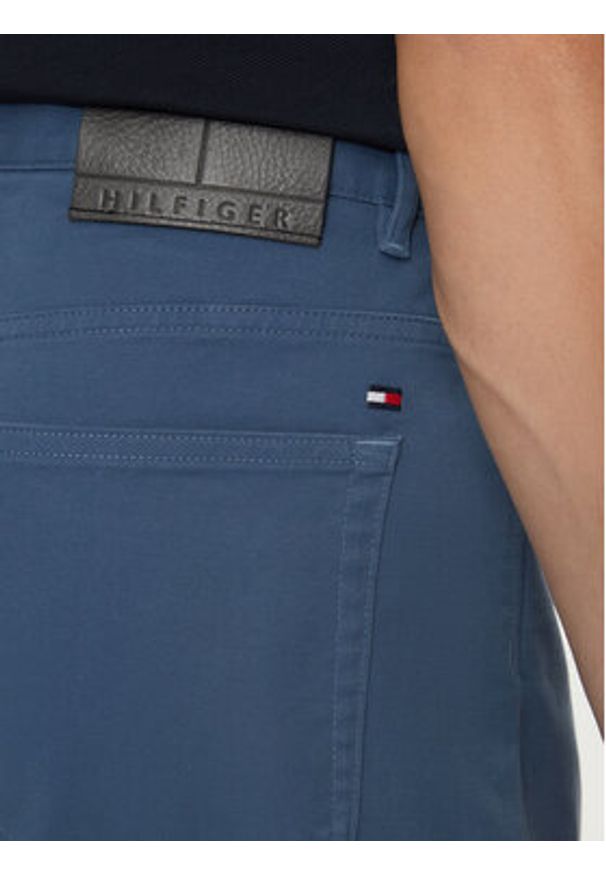 TOMMY HILFIGER - Tommy Hilfiger Spodnie materiałowe Denton MW0MW36429 Niebieski Straight Fit. Kolor: niebieski. Materiał: bawełna