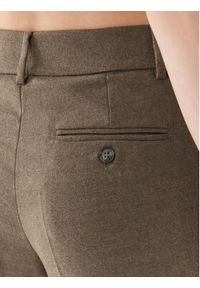 Weekend Max Mara Spodnie materiałowe Freccia 2351361133 Brązowy Slim Fit. Kolor: brązowy. Materiał: wełna, materiał