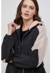 Woolrich kurtka damska kolor czarny przejściowa. Kolor: czarny. Materiał: materiał. Długość rękawa: raglanowy rękaw #3