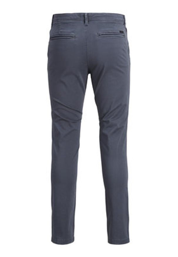 Jack & Jones - Jack&Jones Chinosy Jjimarco Jjbowie 12176042 Szary Slim Fit. Kolor: szary. Materiał: bawełna