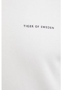TIGER OF SWEDEN - Tiger Of Sweden Bluza bawełniana męska kolor kremowy z kapturem gładka. Okazja: na co dzień. Typ kołnierza: kaptur. Kolor: beżowy. Materiał: bawełna. Wzór: gładki. Styl: casual #4