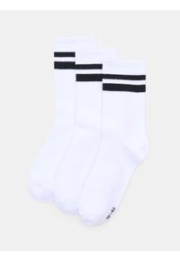 Sinsay - Długie skarpetki OEKO-TEX 3 pack - biały. Kolor: biały #1