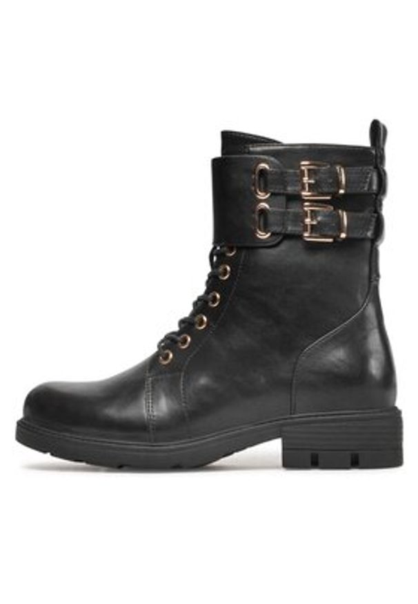 DeeZee Botki WS2167-06 Czarny. Kolor: czarny. Materiał: skóra