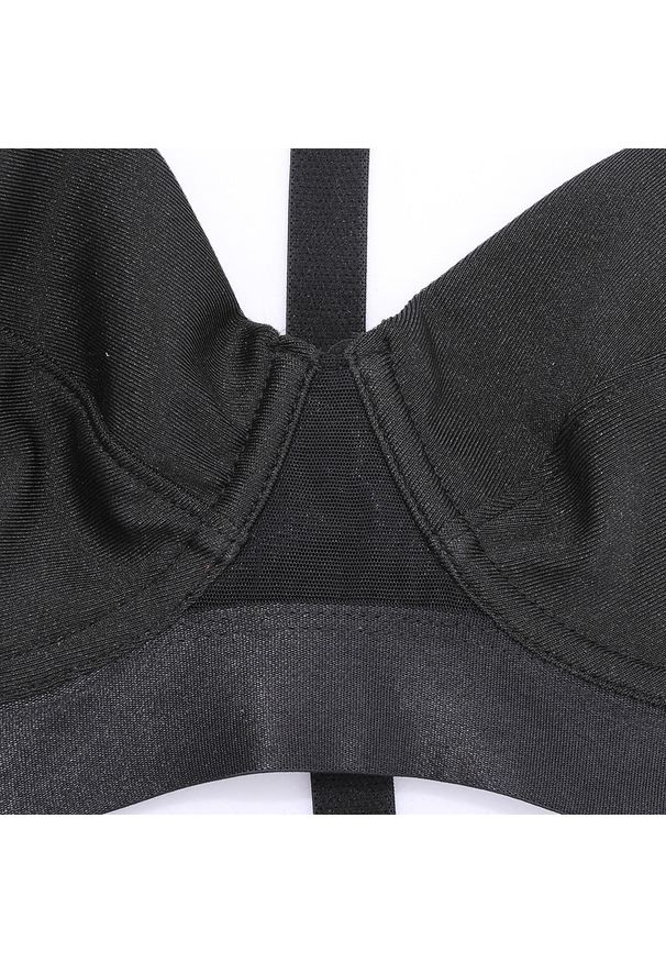 Intica - Zestaw bielizny harness na specjalne okazje Tiphani. Kolor: czarny. Materiał: materiał
