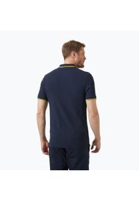Koszulka polo męska Helly Hansen Kos Polo /gold rush. Typ kołnierza: polo. Kolor: niebieski
