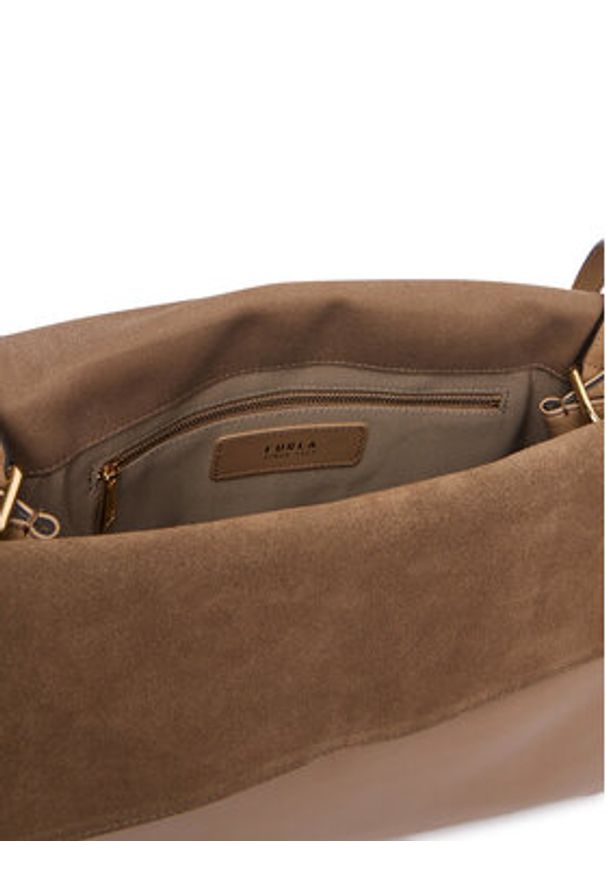 Furla Torebka Domus M WB01804 BX4185 IT 4489S Brązowy. Kolor: brązowy. Materiał: skórzane