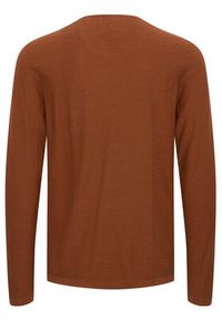 Blend Sweter 20715134 Brązowy Slim Fit. Kolor: brązowy. Materiał: bawełna