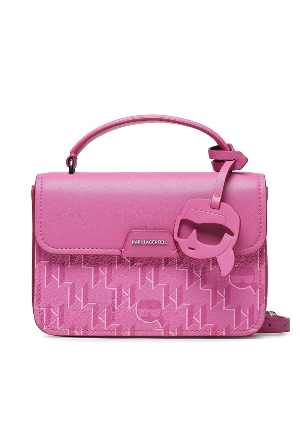 Karl Lagerfeld - Torebka KARL LAGERFELD 230W3064 Spring Cro. Kolor: różowy. Materiał: skórzane
