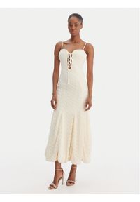 BARDOT - Bardot Sukienka koktajlowa Delaney 59928DB Beżowy Regular Fit. Kolor: beżowy. Materiał: bawełna. Styl: wizytowy #1