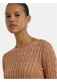 Lauren Ralph Lauren - LAUREN RALPH LAUREN Sweter Montiva 200P14039005 Różowy jasny Regular Fit. Kolor: różowy. Materiał: bawełna #4