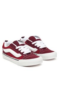 Vans Tenisówki Knu Skool VN000D22BRD1 Bordowy. Kolor: czerwony. Materiał: zamsz, skóra #5