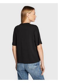 Gina Tricot T-Shirt Basic 10469 Czarny Regular Fit. Kolor: czarny. Materiał: bawełna #5