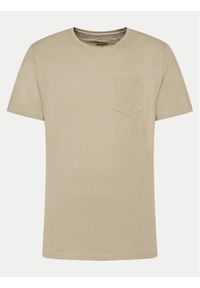 Blend T-Shirt 20716515 Beżowy Regular Fit. Kolor: beżowy. Materiał: bawełna