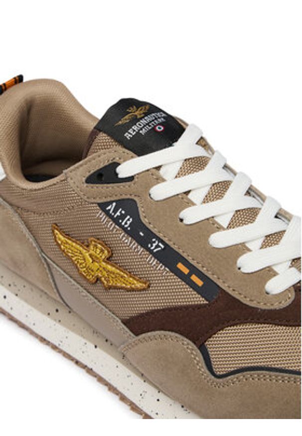 Aeronautica Militare Sneakersy 261SC0288UCT03545 Beżowy. Kolor: beżowy. Materiał: materiał