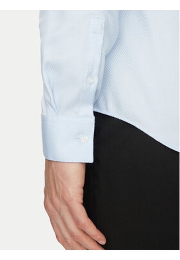 Calvin Klein Koszula K10K114316 Niebieski Slim Fit. Kolor: niebieski. Materiał: bawełna