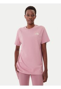 The North Face T-Shirt Redbox NF0A87NK Różowy Relaxed Fit. Kolor: różowy. Materiał: bawełna #1