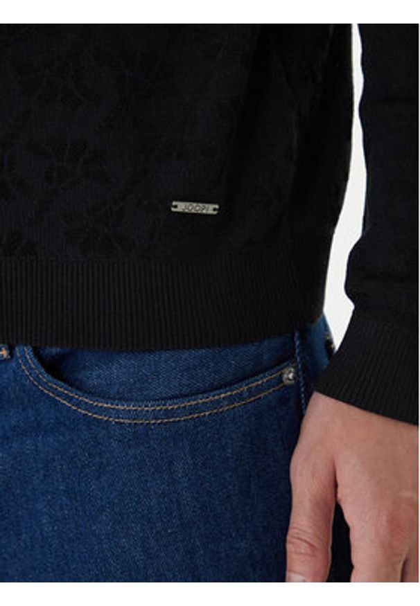 JOOP! Sweter 17 JK-26Cahilo 30047704 Czarny Modern Fit. Kolor: czarny. Materiał: bawełna