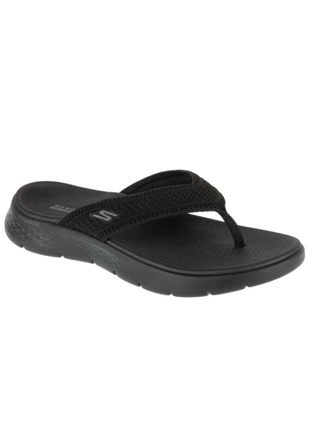 skechers - Japonki damskie, Go Walk Flex Sandal - Holly. Kolor: czarny