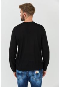 Armani Exchange - ARMANI EXCHANGE Czarny męski sweter Jumpers, Rozmiar XL. Kolor: czarny