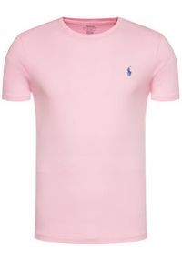 Polo Ralph Lauren T-Shirt 710671438 Różowy Custom Slim Fit. Typ kołnierza: polo. Kolor: różowy. Materiał: bawełna #3