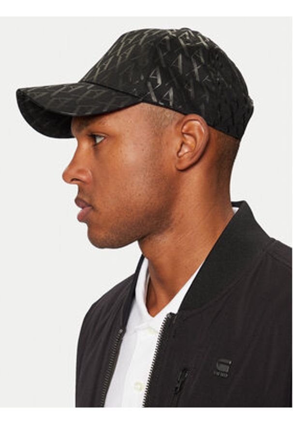 Armani Exchange Czapka z daszkiem 954229 CC813 00020 Czarny. Kolor: czarny. Materiał: bawełna, materiał