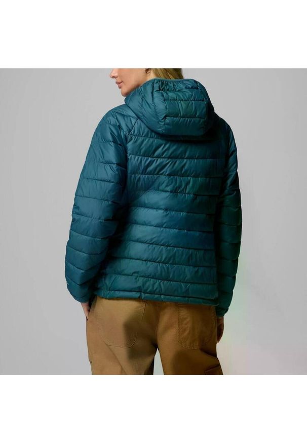 columbia - Kurtka COLUMBIA POWDER LITE II HOODED JACKET Niebieski. Kolor: niebieski. Materiał: syntetyk