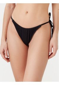 Calvin Klein Swimwear Dół od bikini KW0KW02728 Czarny. Kolor: czarny. Materiał: syntetyk