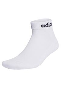 Adidas - Skarpety adidas Linear Ankle Socks Cushioned Socks 3p. Kolor: biały