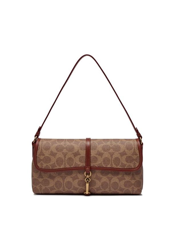 Coach Torebka Hampton CP130 Brązowy. Kolor: brązowy. Materiał: skórzane