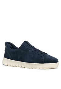 Geox Sneakersy U Flextride Plus U56MAA 00022 C4002 Granatowy. Kolor: niebieski. Materiał: zamsz, skóra