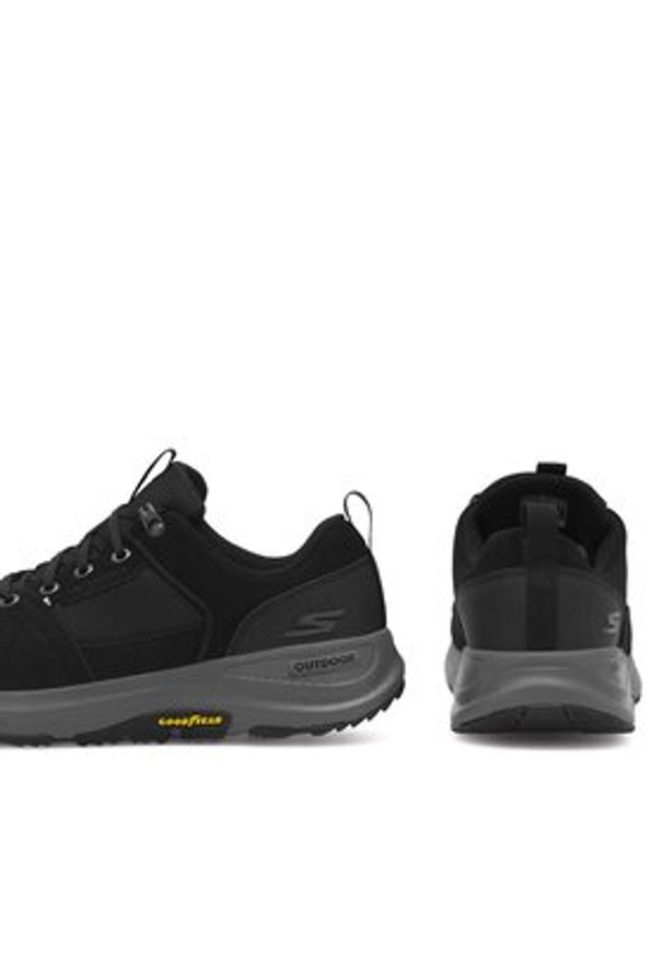skechers - Skechers Półbuty 216106BKCC Czarny. Kolor: czarny. Materiał: zamsz, skóra
